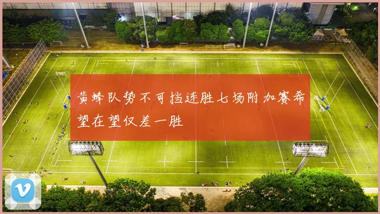 黄蜂队势不可挡连胜七场附加赛希望在望仅差一胜