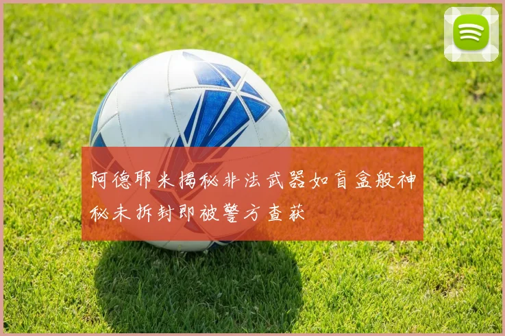 阿德耶米揭秘非法武器如盲盒般神秘未拆封即被警方查获